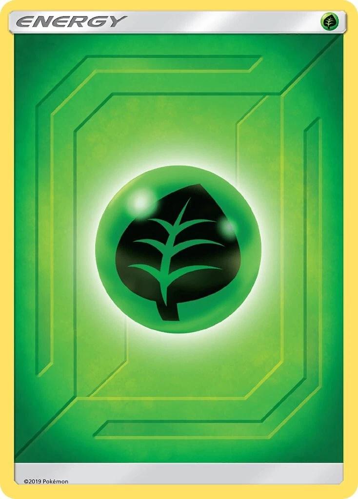 Hidden Fates Grass Energy Pokémon card